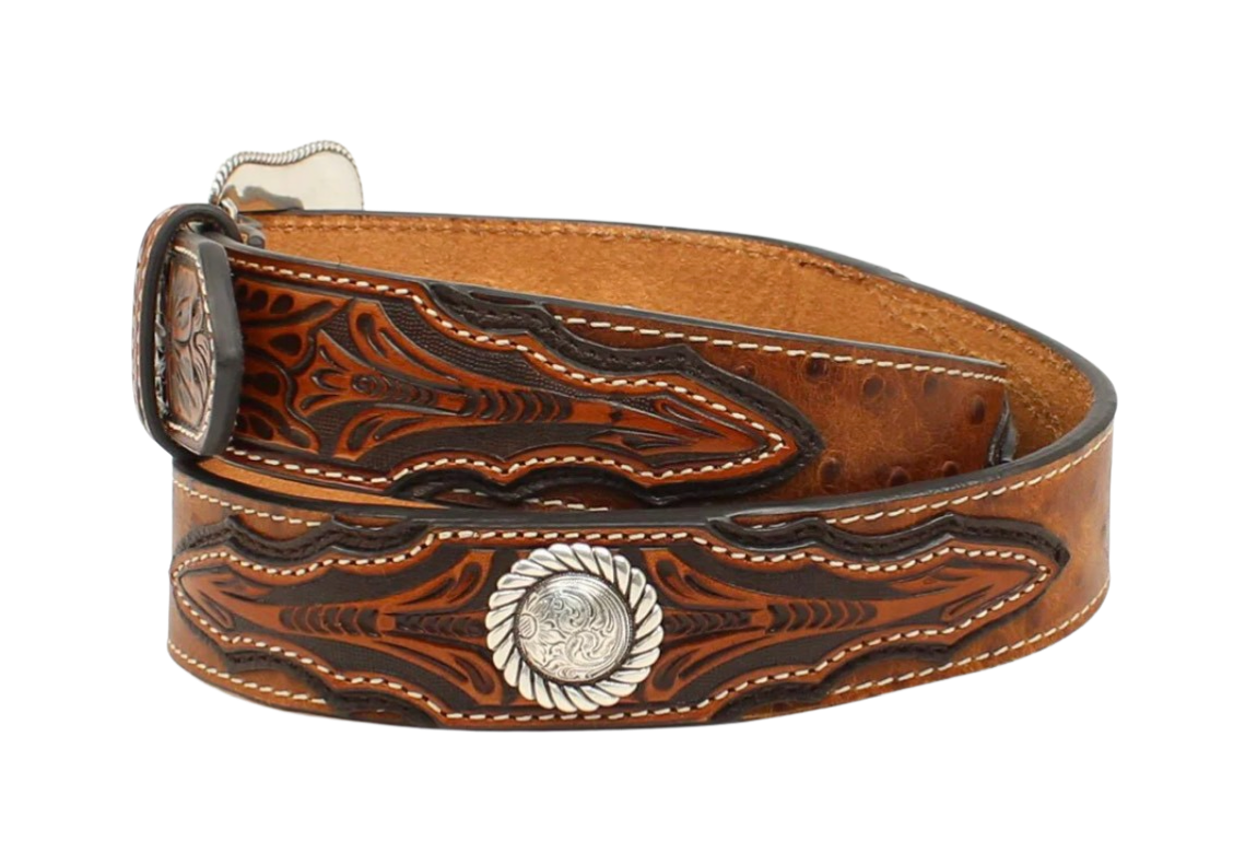 Ariat Faux Ostrich Textured Leather Belt sizes 34"-44" #7052-#7058