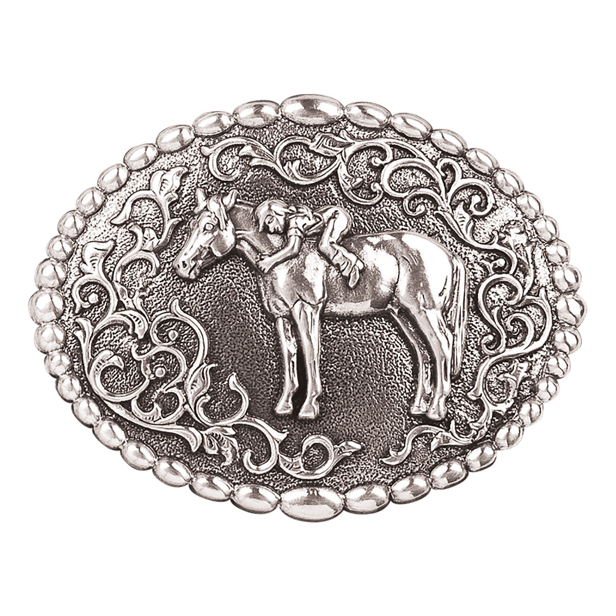 Nocona Trusted Horse Love Belt Buckle #1701