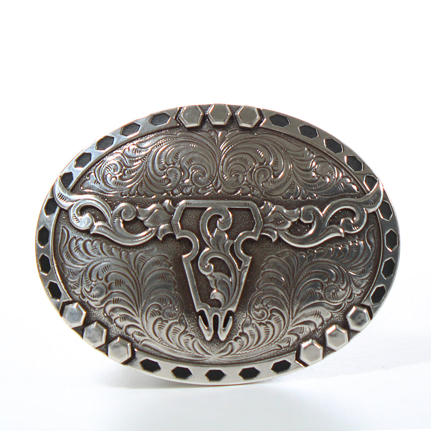Nocona Bull Skull Belt Buckle #8451