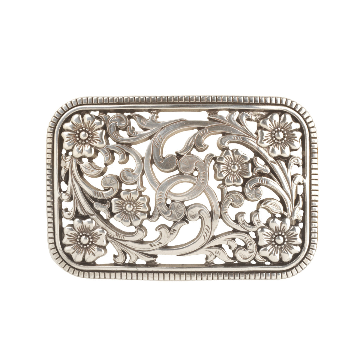 Nocona Floral Filigree Belt Buckle #8459