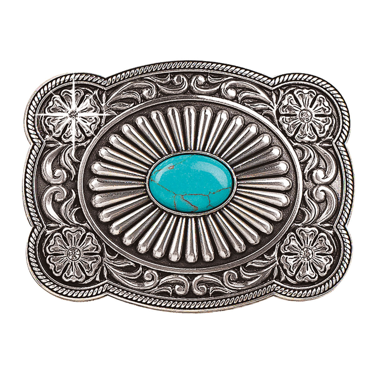 Western Turquoise Belt Buckle #6290