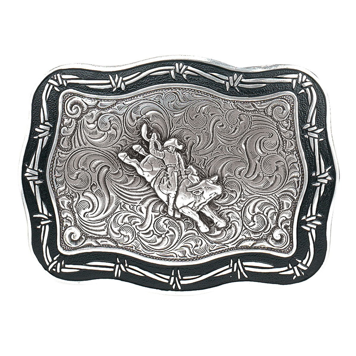 Bull Rider Barbwire Edge Belt Buckle #8469