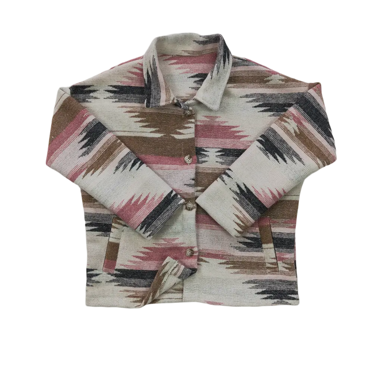 Western Pink Kids Shacket