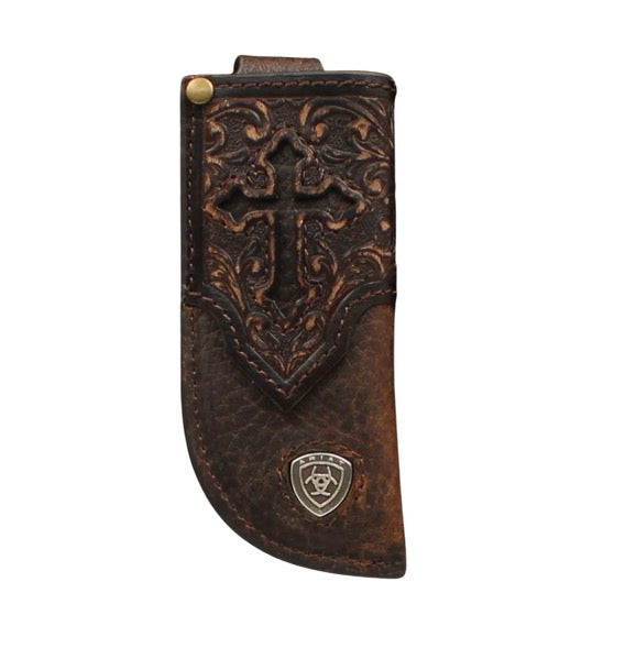 Ariat Distressed Brown Knife Sheath Sleeve #1396