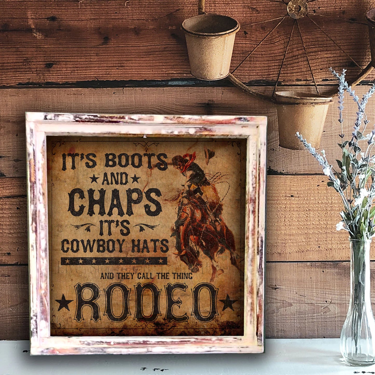 Boots & Chaps Handmade Home Decor Sign
