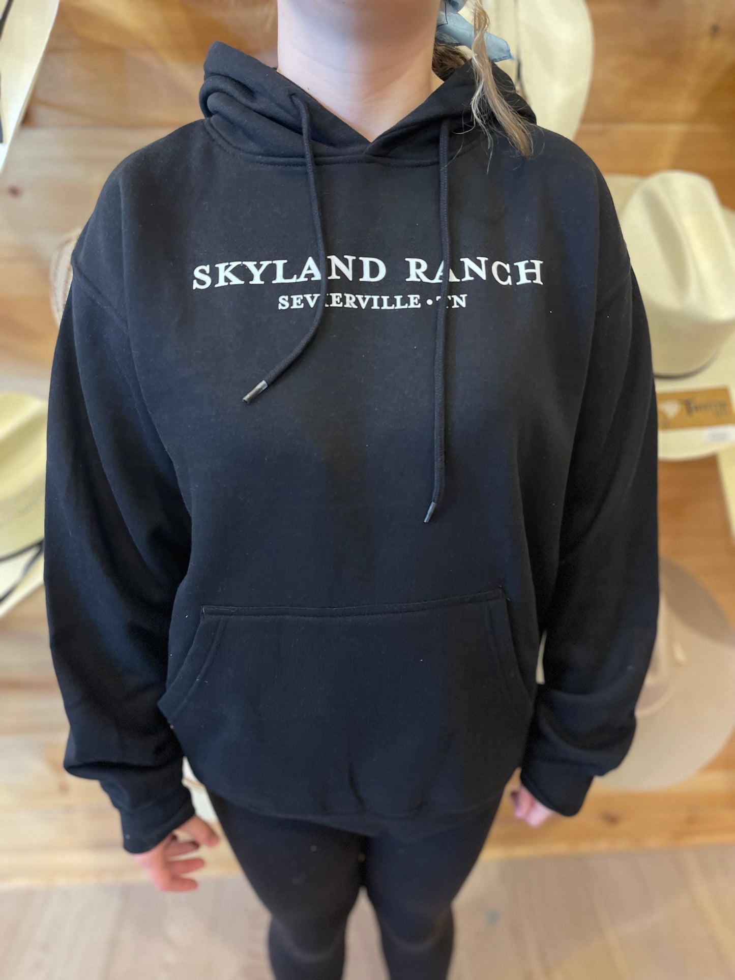SkyLand Ranch Black Hoodie