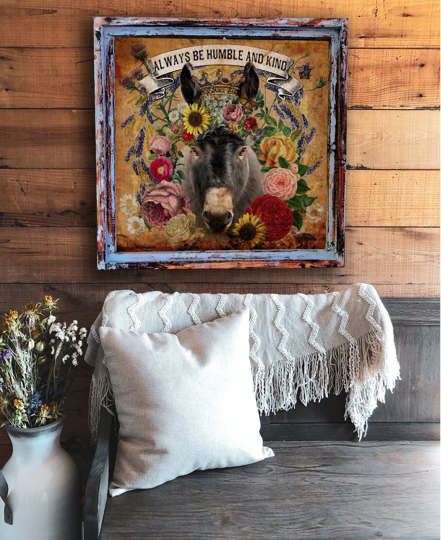 Humble & Kind Handmade Home Decor Sign XSM#8013/8025 MD#8017