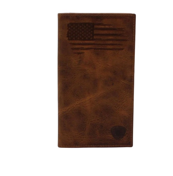 Ariat Rodeo Style Distressed USA Flag Wallet #7085