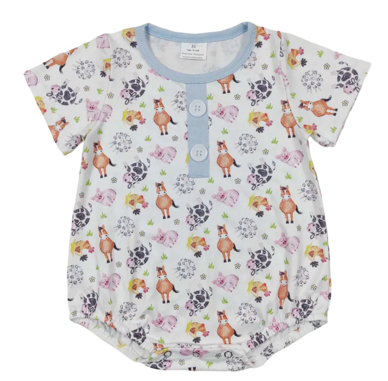 Baby Farm Animal Onesie