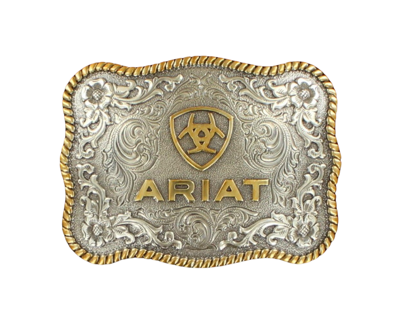 Ariat Twisted Rope Gold Belt Buckle #1399