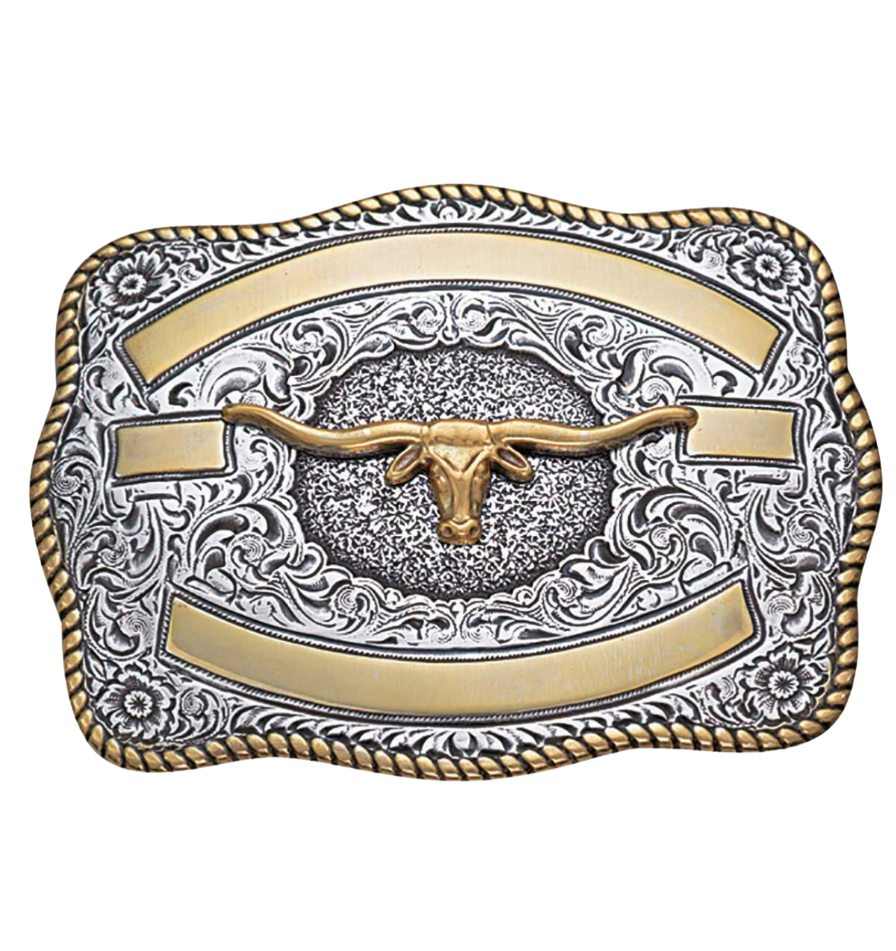 Longhorn Head Customizable Belt Buckle #1725