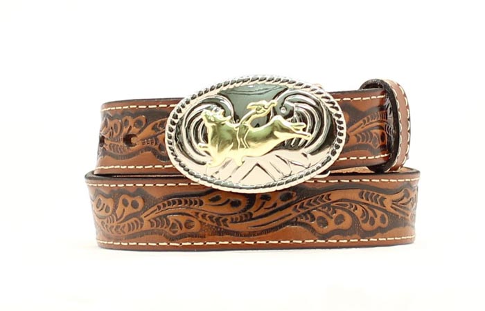 Nocona Boys Bullrider Leather Belt 18"#1897 20"#1898 22"#1899 24"#1900 26"#1901 28"#1902