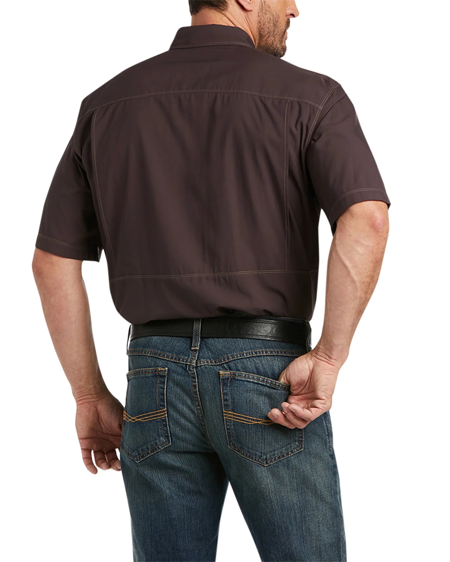 Ariat Men's VentTEK Outbound Brown Short Sleeve Shirt sm.-2x,#2853-2857,&3x#6908