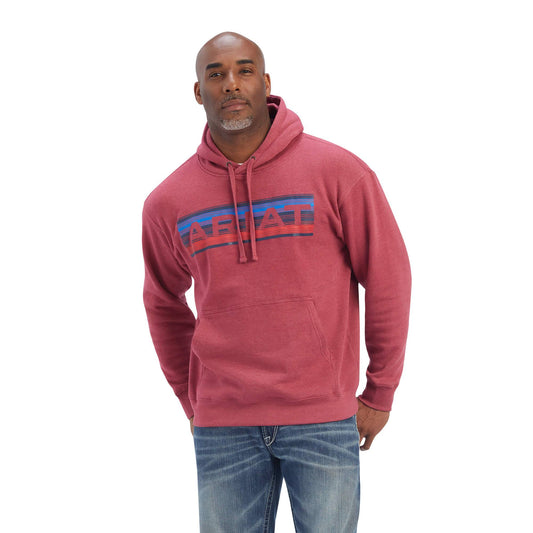 Ariat Mens Serape Logo Sweatshirt Rubia Red Heather sm.-2x,#3474-3478
