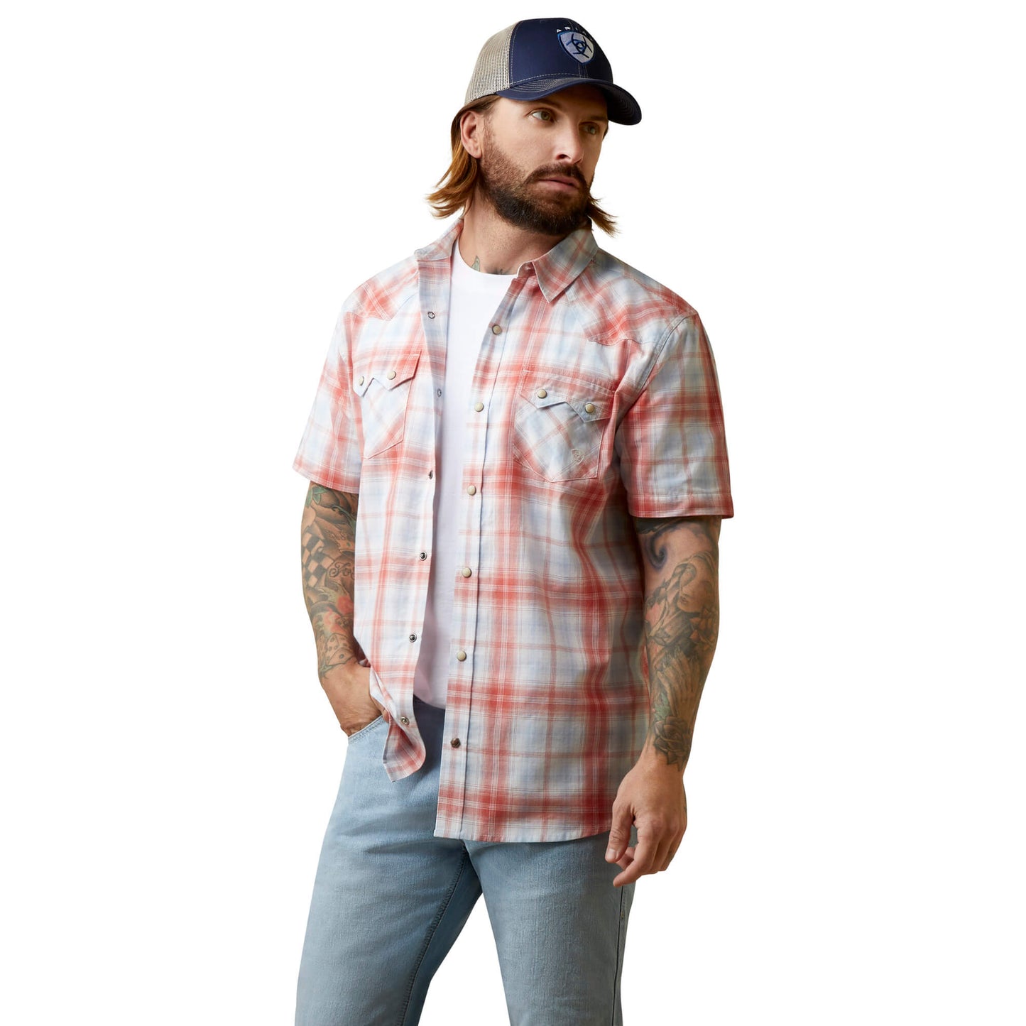 Ariat Mens Harter Retro Fit Shirt size sm.-2x,#2768-2772