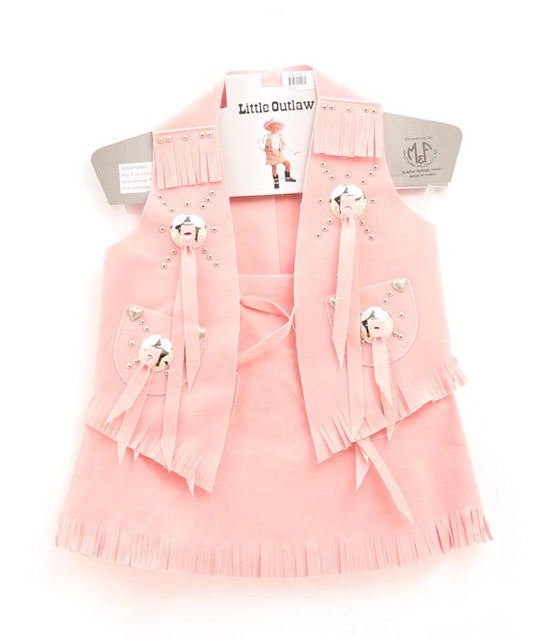 Little Outlaw Cowgirl Vest & Skirt Set SM#1673 MD#1674 LG#1675 XL#5507