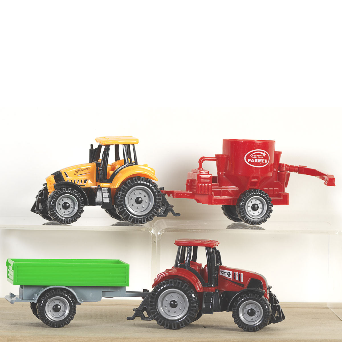 Bigtime Barnyard Tractor and Trailer Toy Set #1700