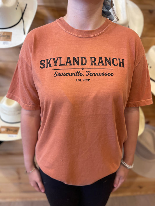 SkyLand EST.2022 T-Shirt Rust