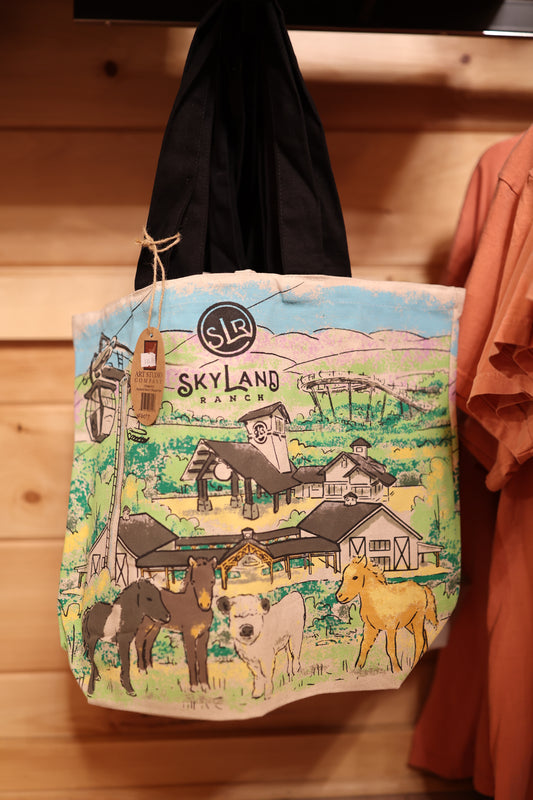 Skyland Ranch Ariel View of Park Shopper Tote #6037