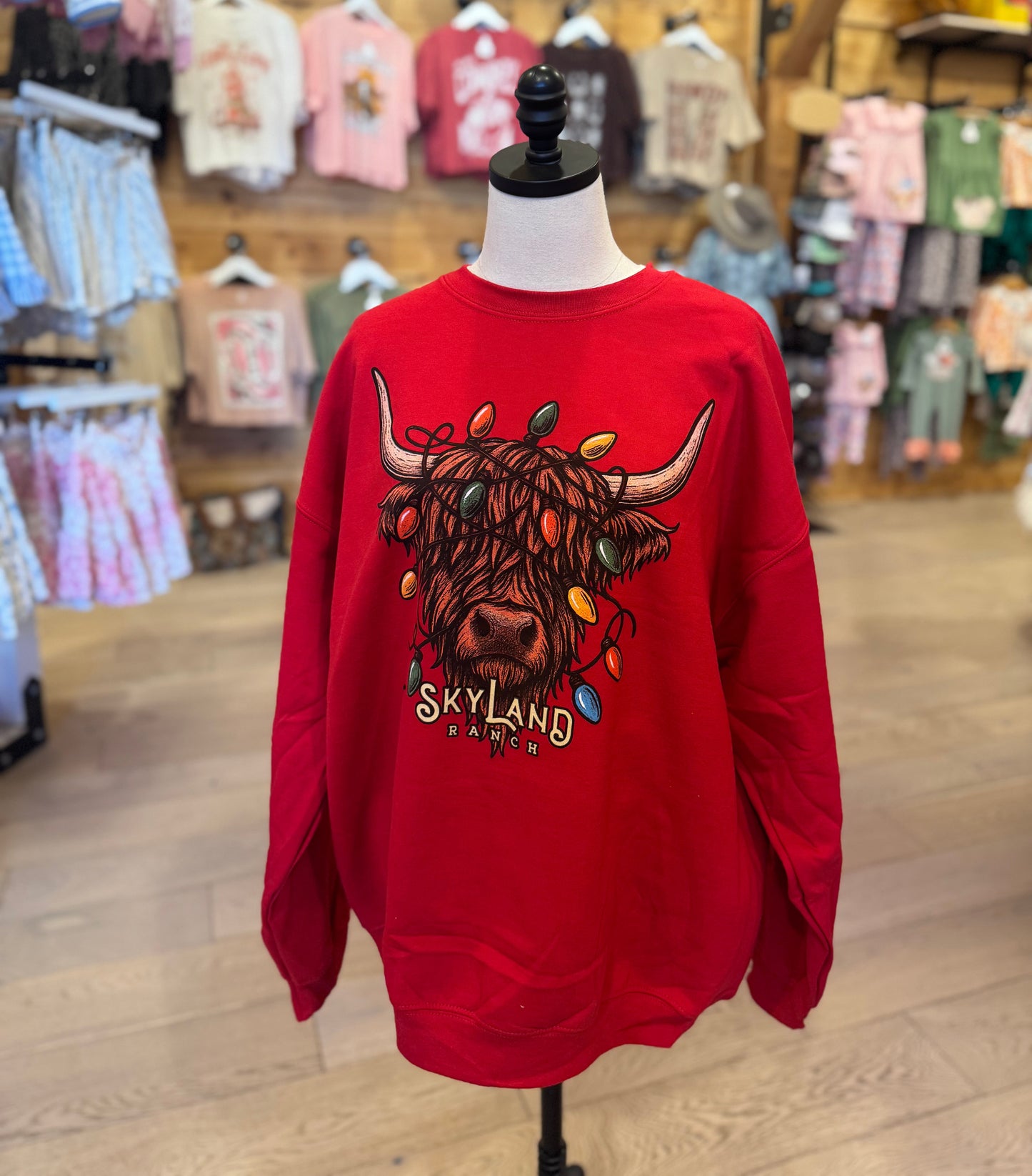 DOZER Christmas Lights Crewneck