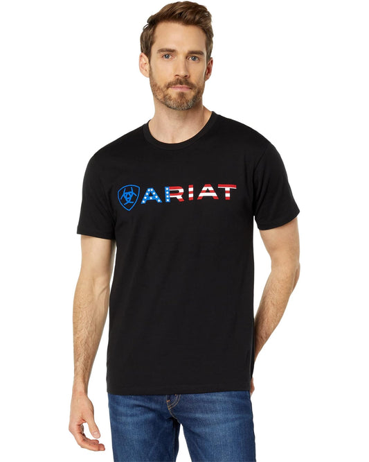 Ariat Men's USA Wordmark T-Shirt size sm.-2x,#3428-3432