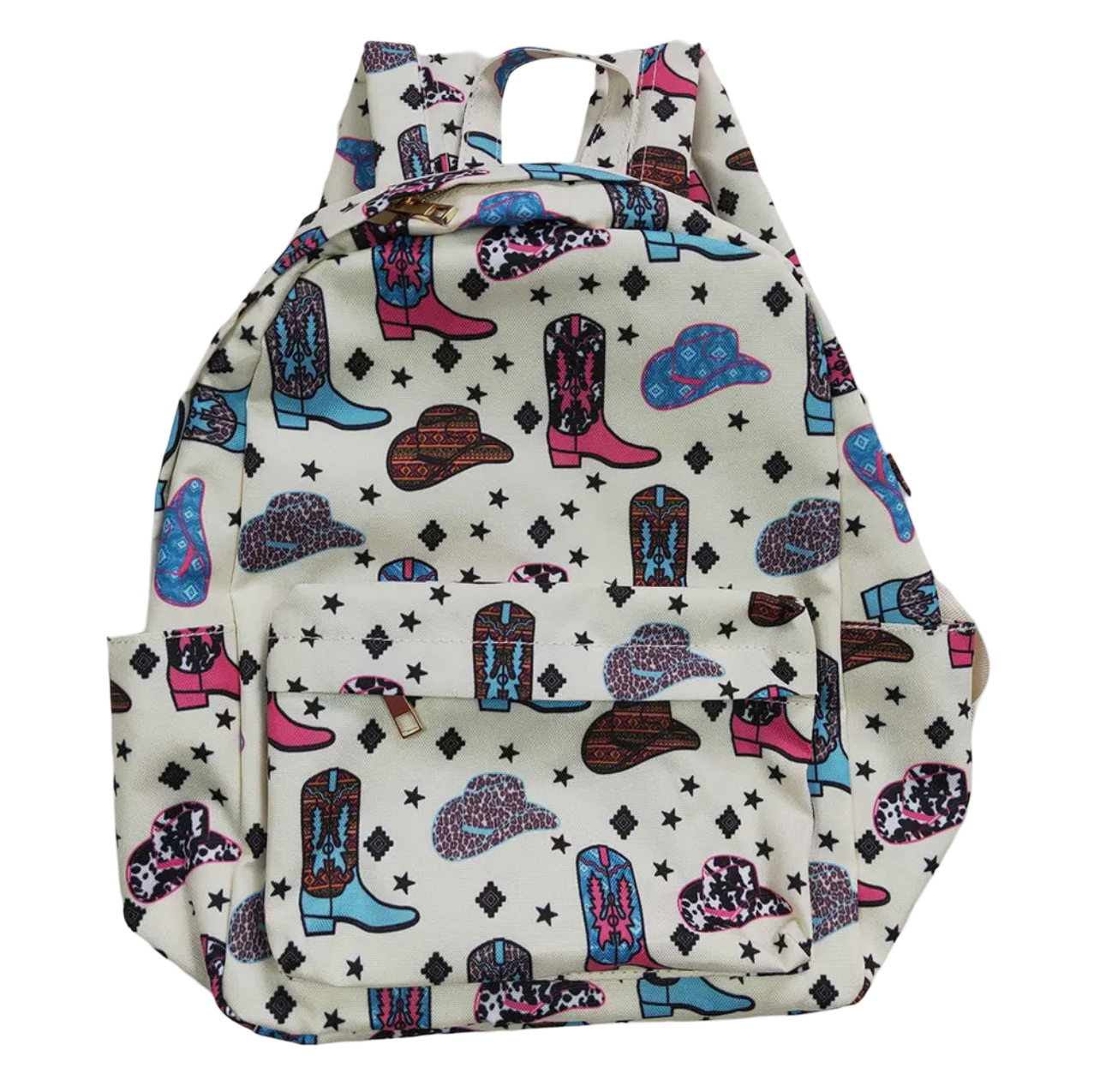 Kids Western Hats & Boots Backpack