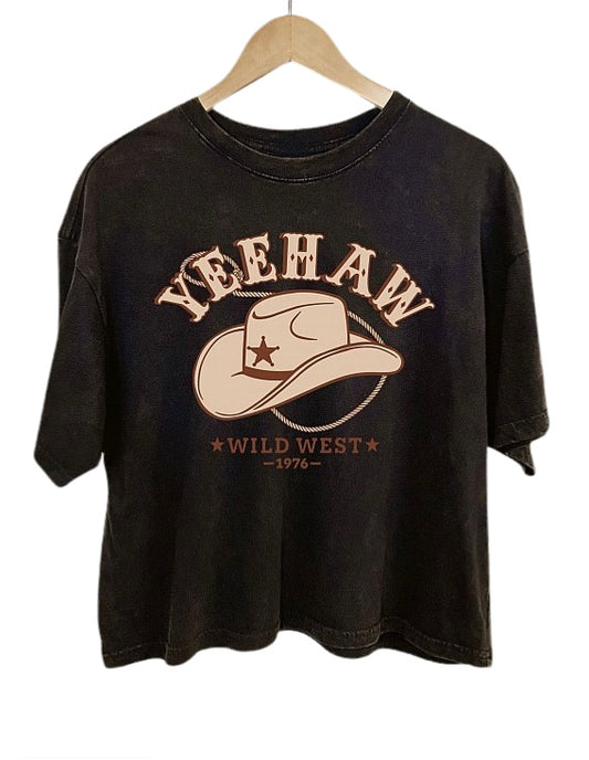 Yee Haw Cocoa Graphic Tee sm-lg#2674-#2676