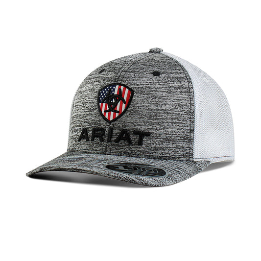 Ariat US Flag Inlay Grey Color Cap #1484