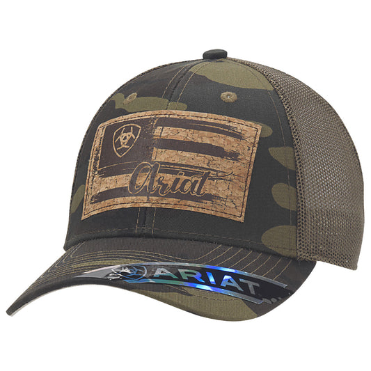 Ariat Army Camo Cork Patch Cap #5851