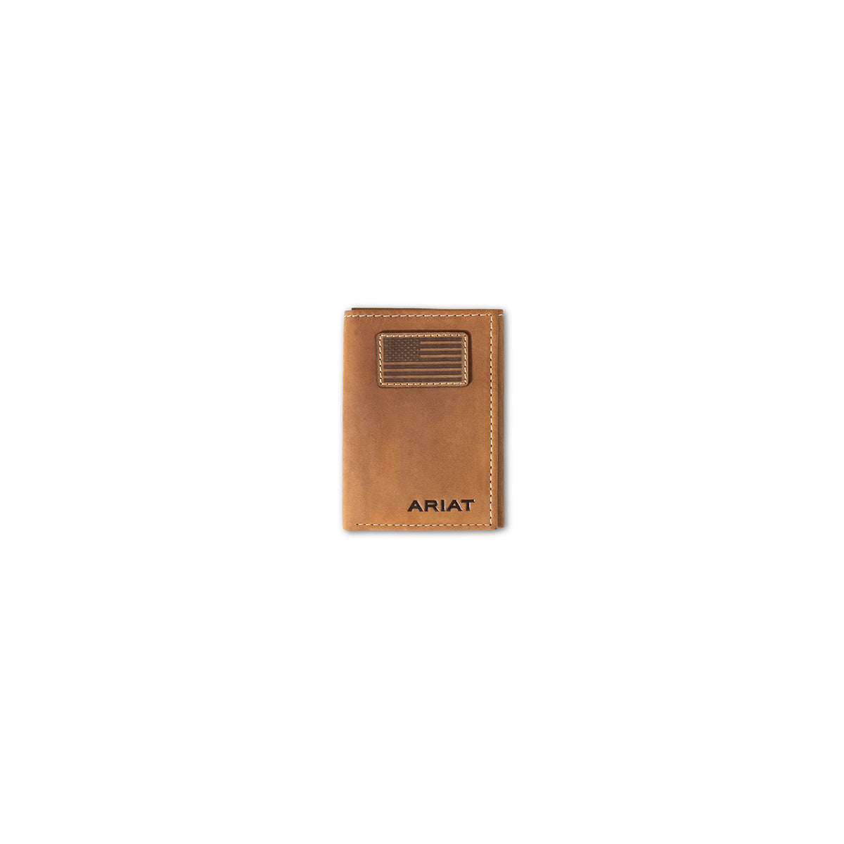 Ariat USA Flag Patch Trifold Style Wallet #1642