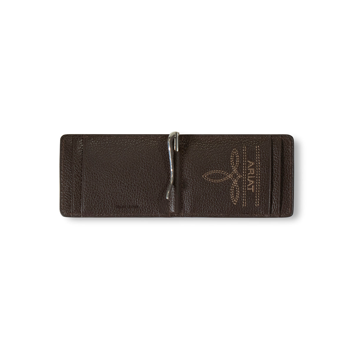 Ariat Ostrich Floral Embossed Bifold Wallet #7175