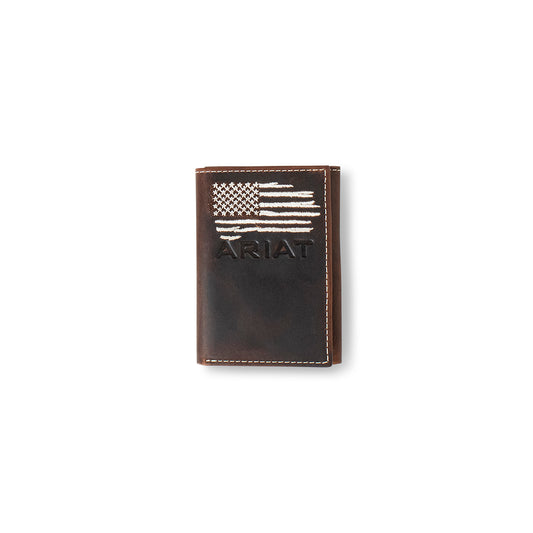 Ariat Flag Trifold Style Wallet #7048