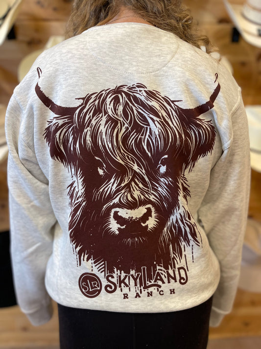 DOZER Highland Cow Crewneck