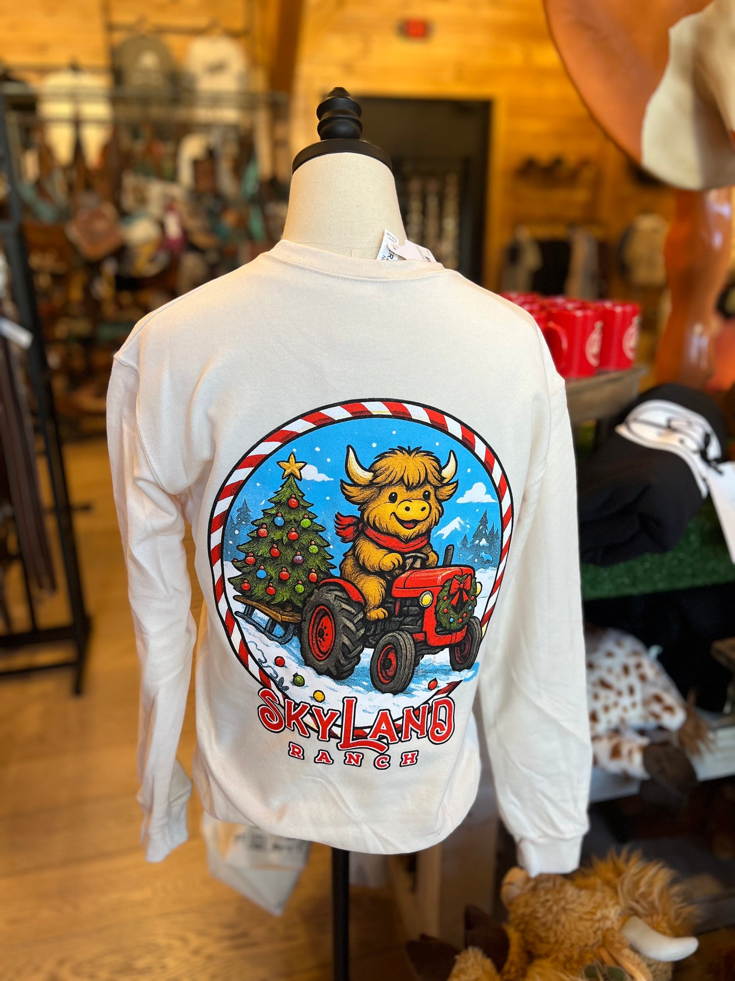 DOZER Christmas Farm Tree Crewneck