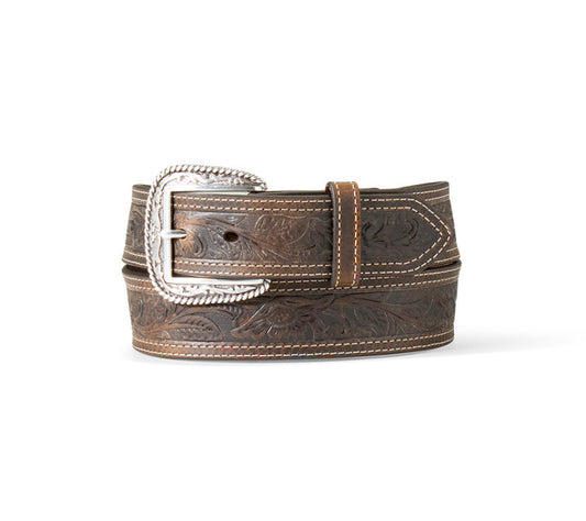 Ariat Brown Tooling Leather Belt 30" #7161, 32" #1836,34" #1837,36" #1838,38" #1839,40" #1840,42" #1841,44" #1842,46" #1843