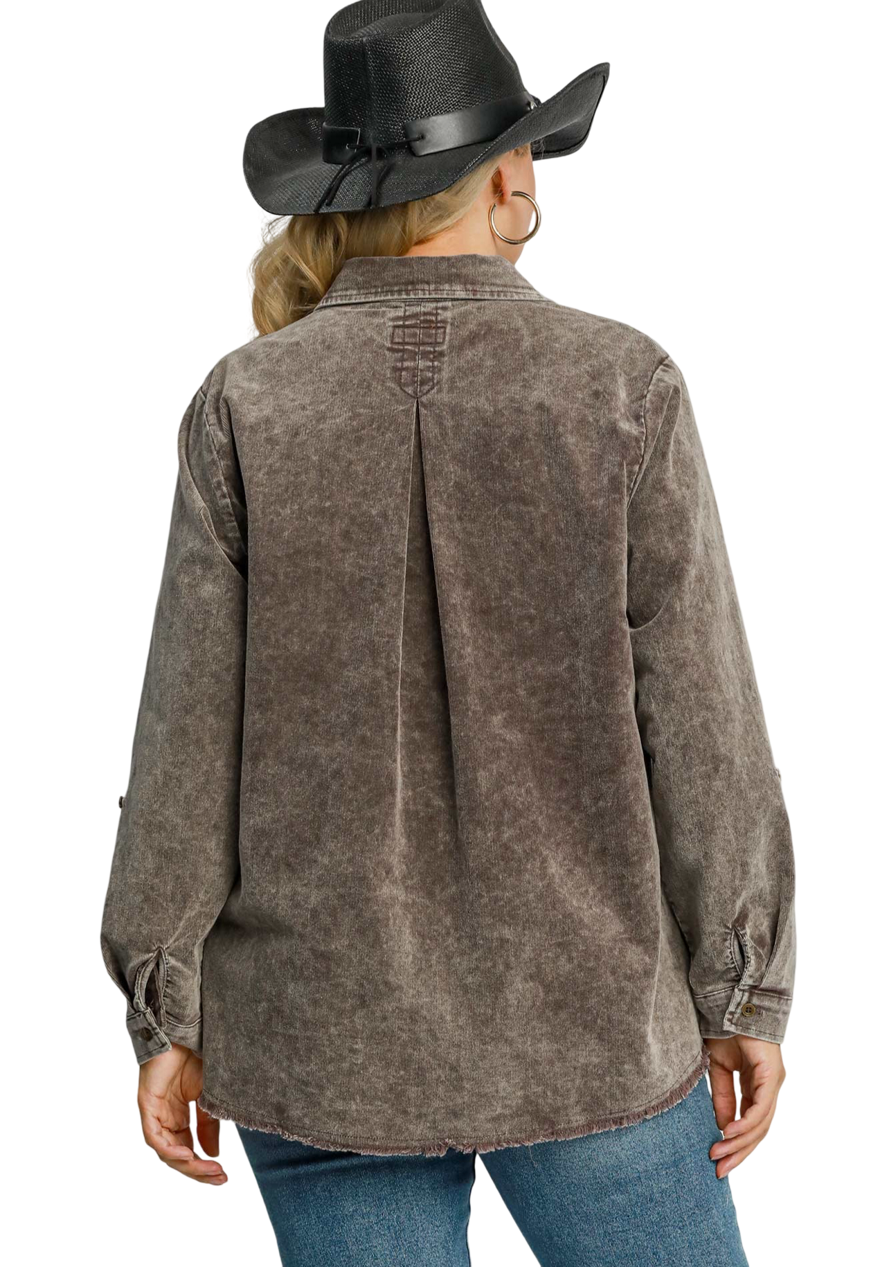 Stone Wash Corduroy Button Down