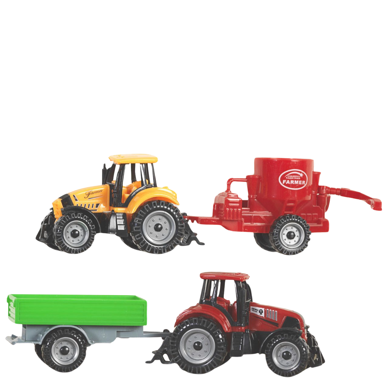 Bigtime Barnyard Tractor and Trailer Toy Set #1700
