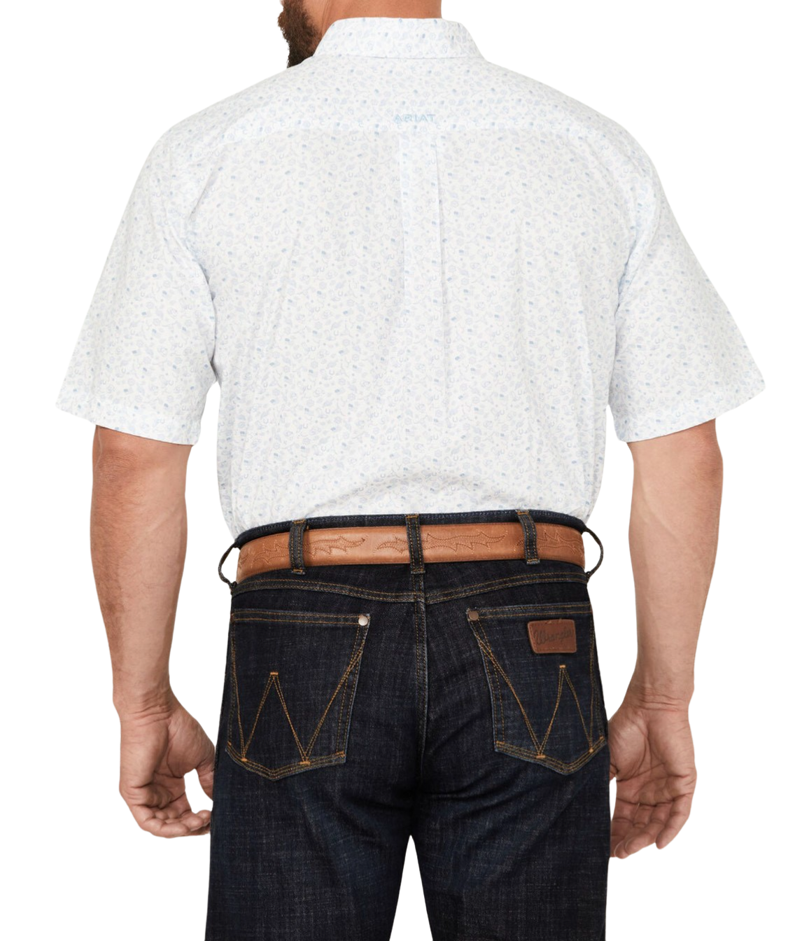 Ariat Men's Jameson Print Button-Down Short Sleeve Western Shirt sm.-2x,2828-2832