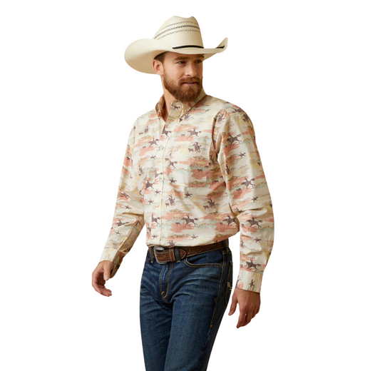 Ariat Mens August Classic Fit Shirt size sm.-2x,#2818-2822