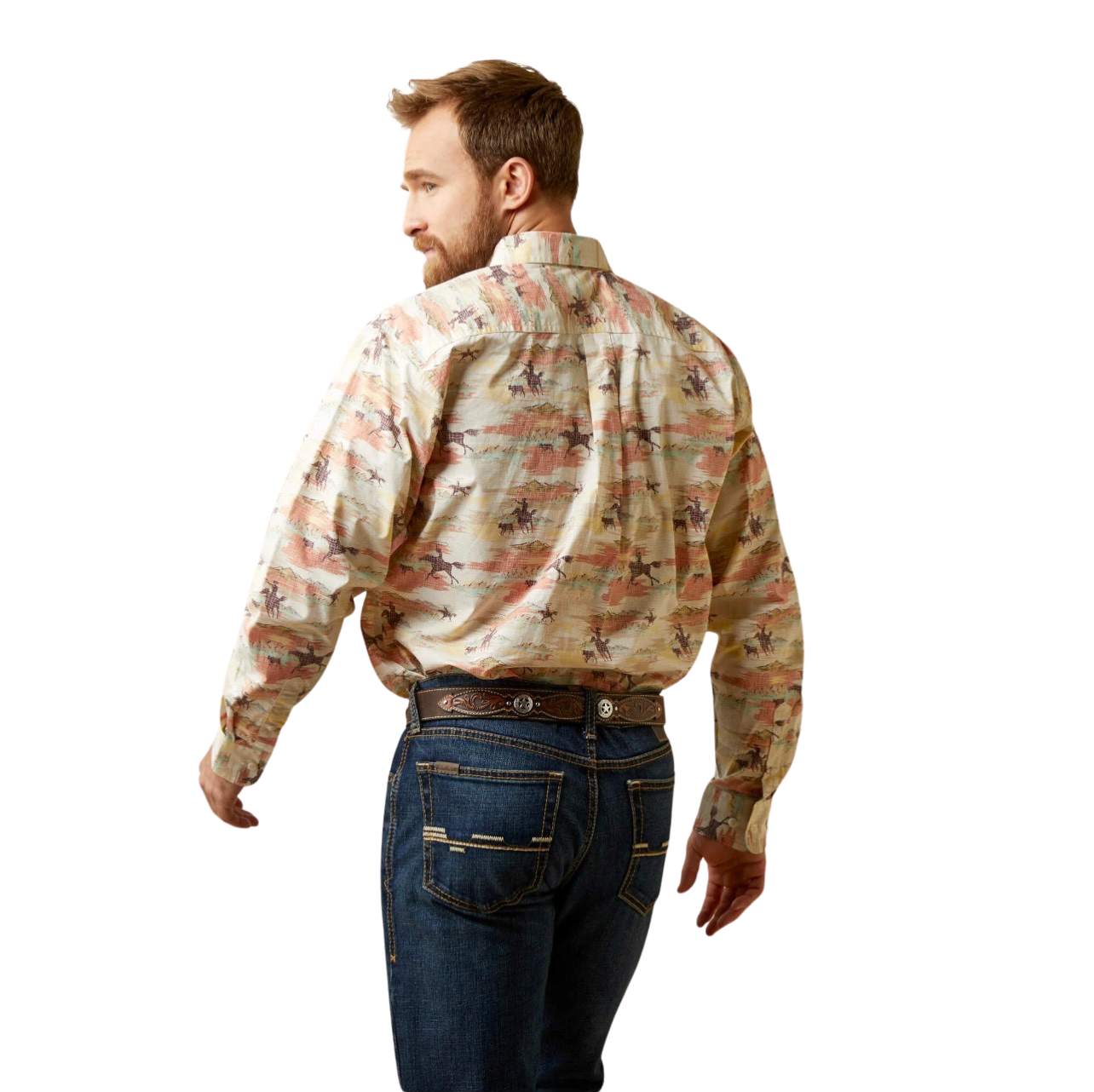 Ariat Mens August Classic Fit Shirt size sm.-2x,#2818-2822