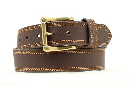 Nocona Square HD Extreme Collection Brown Leather Belt 34"-46"#1861-#1867