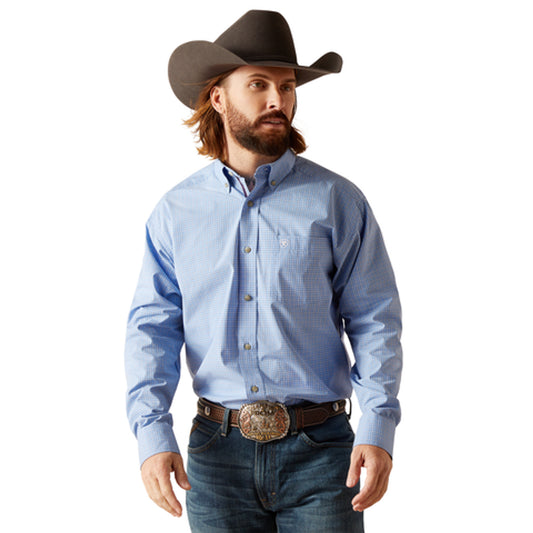 Ariat Mens Pro Mekhi Classic LS Shirt Blue sm.-2x,#2788-2792,&3x#6240