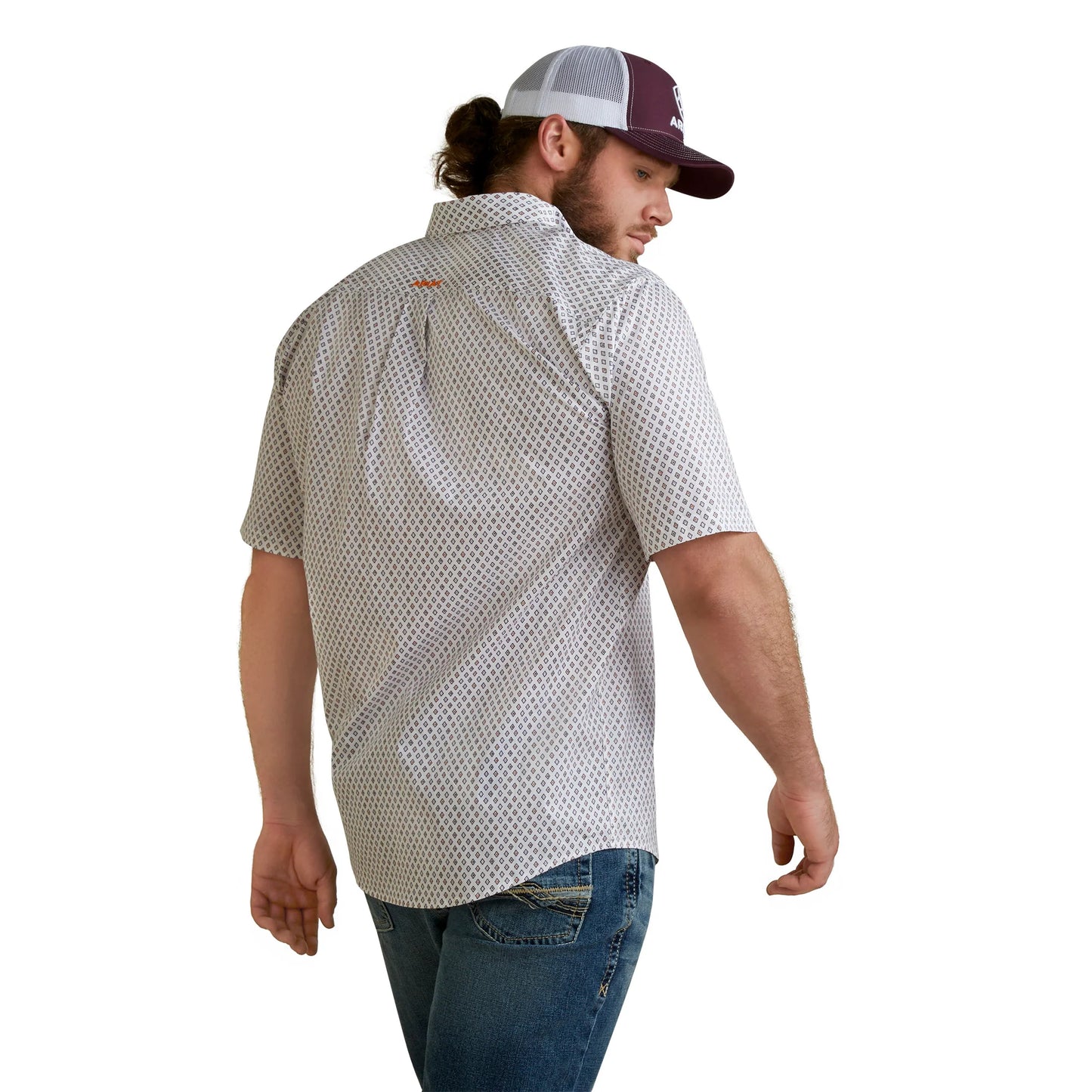 Ariat Men's Mayson Casual Series White Button Down Shirt sm.-3x,2783-2787,3x-#6243