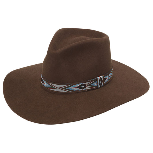Lds Fashion Brown Wool Pinch Front Hat sm#5567 md#5568 lg#5569