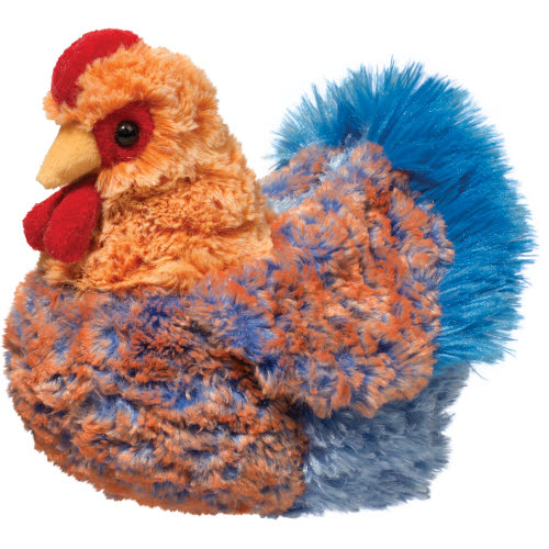 Henrietta Blue/Orange Lace Hen
