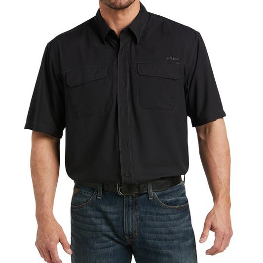 Ariat Men's VentTEK Outbound Black Short Sleeve Shirt size sm.-2x,#2848-2852