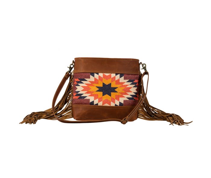 Myra Bag Sedona Star Fringed Shoulder Bag #8554