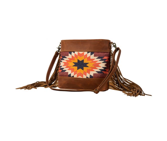 Myra Bag Sedona Star Fringed Shoulder Bag #8554