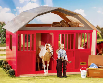 Painted Deluxe Two-Stall Barn #8724